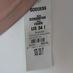Goddess Intimates & Sleepwear - Goddess Bra Kiera 34I Beige Side Support New Goddess Intimates & Sleepwear - Goddess Bra Kiera 34I Beige Side Support New